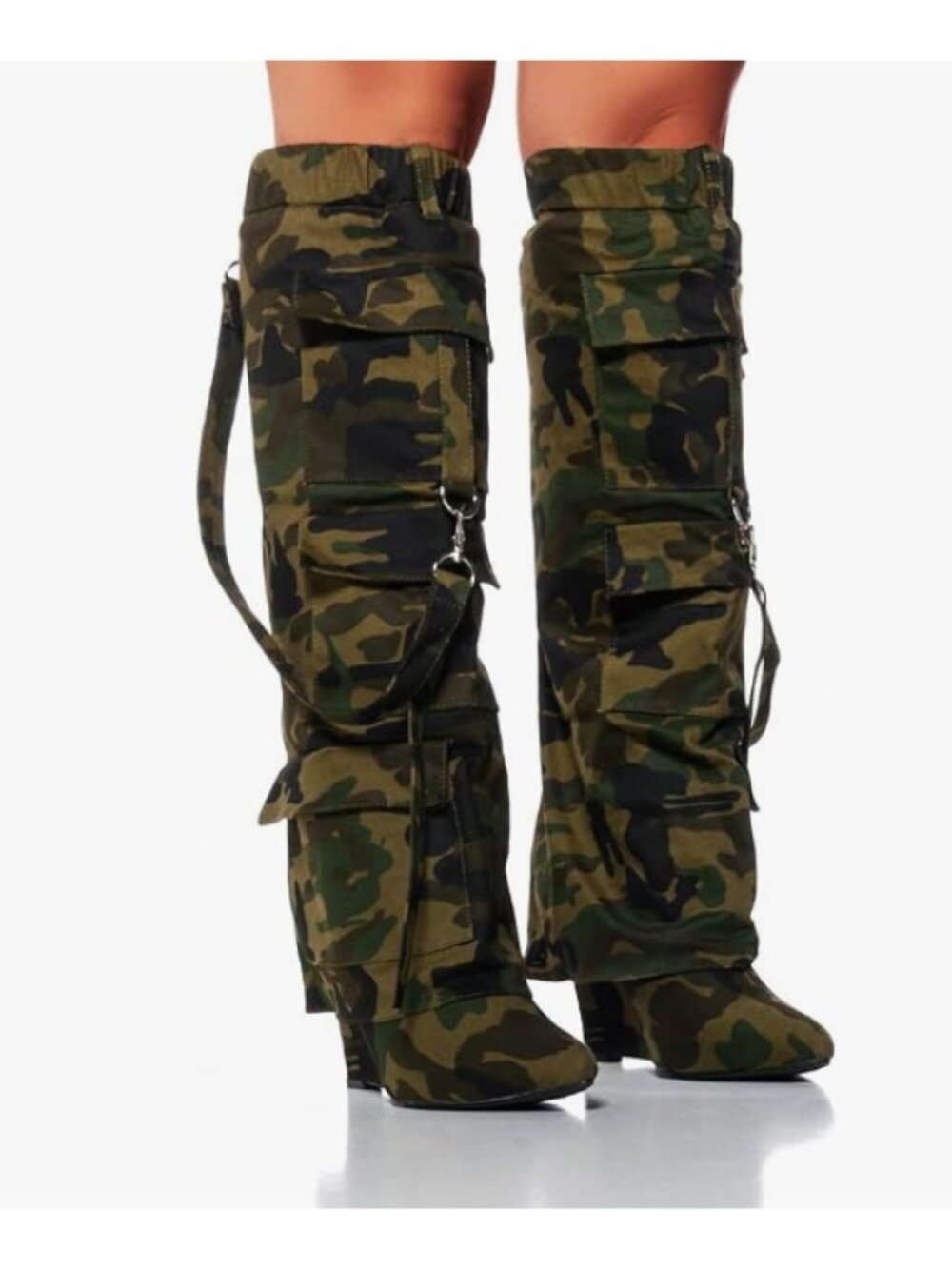 Camo Knee High Boots